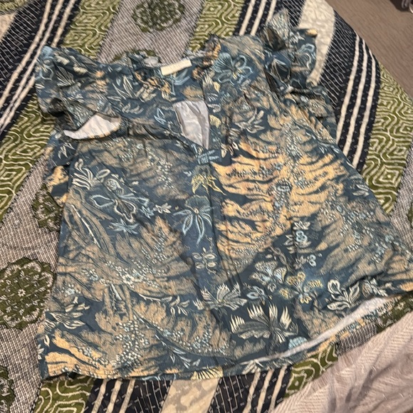 Lei Ruffled Printed Poplin Top - Picture 5 of 6